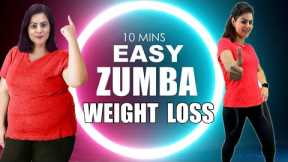 10 Mins Easy Weight Loss Zumba Dance Workout For Beginners At Home🔥Best Home Workout To Lose Weight
