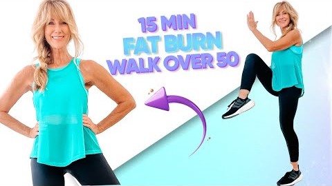 15 Minute Walking Workout For Weight loss | Complete Full Body Workout!