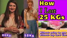 My Weight Loss Journey from 86kg to 58kg~Lose  Belly Fat In 7Days At Home~Diet Plan to lose weight