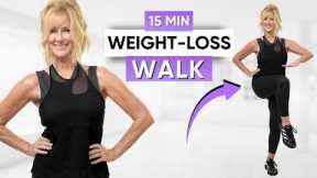 Best Walking Exercise For Weight loss - 15 Minute Walk At Home Women Over 50!