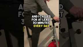 I tried an 18 day cycling challenge to lose weight