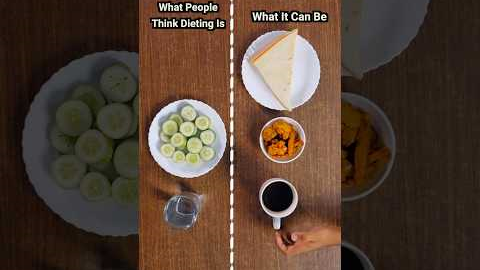 What people think dieting is Vs what it can be! #fitness #health #diet