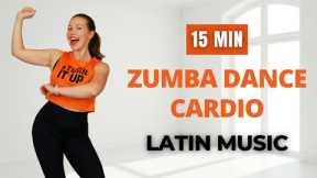 15 Min Zumba Cardio Workout | Beginners LATIN DANCE ZUMBA CLASS | Walk to Lose Weight at Home