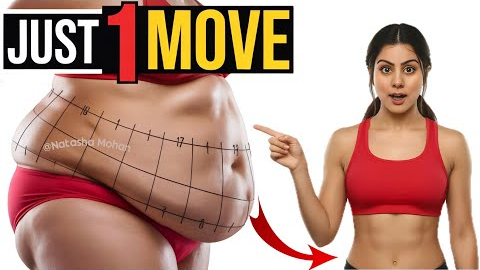 Results in 7 Days | Just 1 Easy Exercise To Lose Belly Fat at Home (No Floor, No Planks)