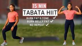 15-MIN Cardio HIIT TABATA | TABATA HIIT Workout Full Body | Lose weight fast (No Equipment)