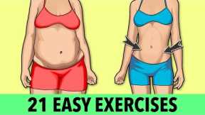 21 Easy Exercises at Home - Beginner Weight Loss Workout