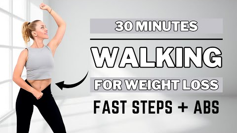 🔥30 Min TURBO WALKING for WEIGHT LOSS🔥Abs & Core Workout🔥ALL STANDING🔥NO JUMPING🔥KNEE FRIENDLY🔥