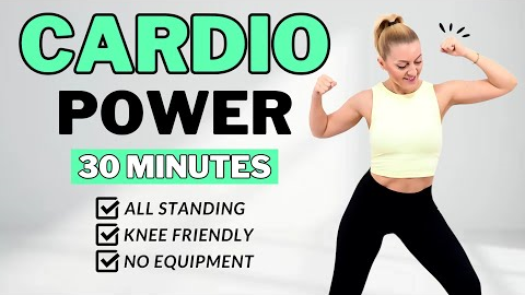 🔥30 MIN POWER CARDIO FOR WEIGHT LOSS (No Equipment)🔥NO SQUATS🔥NO LUNGES🔥NO REPEATS🔥
