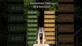 This intermittent fasting 16:8 schedule is a perfect fasting/eating timeline for beginners!