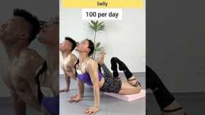 one action to lose belly fat, lose weight, 100 per day #fitness #workout