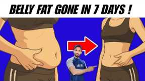 Lose Belly Fat in 7 Days – No Equipment Needed | Belly Fat Loss Exercises At Home