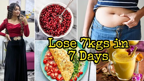 🔥LOSE 7KGS IN 7 DAYS~ LOSE BELLY IN 7 DAYS | how to lose weight fast at home