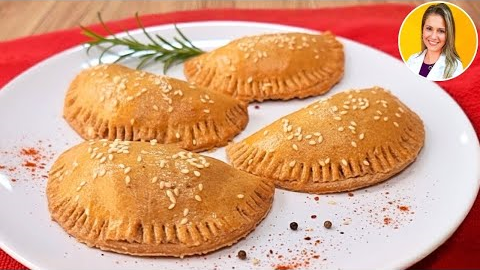 DELICIOUS LOW CALORIE EMPANADA - Easy, No Gluten, Quick and Healthy - 2 FILLINGS! (No Milk)