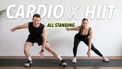 30 Min All Standing Cardio HIIT Workout - Lose Weight & Tone (No Equipment, No Repeat)