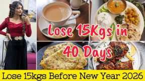 15KGS WEIGHT LOSS CHALLENGE( Befor new year) HOW TO LOSE WEIGHT FAST AT HOME
