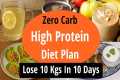 Zero Carb High Protein Diet Plan For