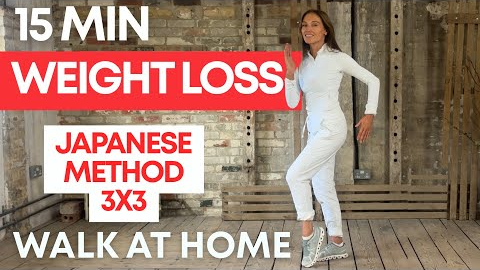 15 Minute Japanese Walking Workout For Weight Loss🔥| Walk at Home  🏡  Lucy Wyndham-Read