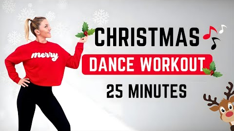 🎄25 Min CHRISTMAS DANCE WORKOUT🎄DANCE CARDIO AEROBICS for WEIGHT LOSS🎄KNEE FRIENDLY🎄NO JUMPING🎄