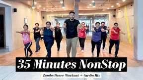 35 Minutes NonStop Zumba Dance Workout | Cardio Mix | Fast Weight Loss | Step-N-Rise