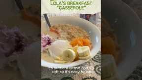 Our elderly parent eats this EVERY MORNING for breakfast (soft food diet breakfast) #elderlycare