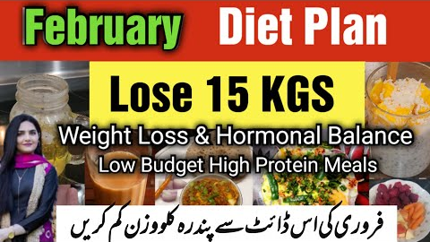 February Diet Plan to Lose Weight | Low Budget High Protein Meals | No Exercise No Gym| Kainat Abbas