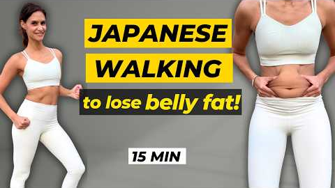 15 Min Japanese Walking Workout to Lose Belly Fat Fast (Do This Daily!)