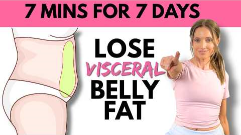 🔥 7 Day Belly Fat Challenge | 7 Minute Workout to Reduce Visceral Fat 🔥
