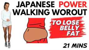 21 Min JAPANESE WALKING WORKOUT to LOSE BELLY FAT 🔥 3x3 Method  - by Lucy Wyndham-Read
