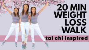 20 Minute Walking Exercise for Weight Loss| Tai Chi Inspired Walk Fat Burning - Lucy Wyndham-Read
