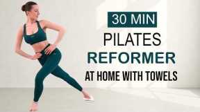30 MIN reformer-Style Pilates Workout  at Home (No Machine) | Lose Weight & Tone Your Body, Sweaty 💦