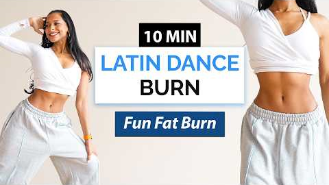 10 MIN LATIN DANCE WORKOUT to Lose Weight | No Jumping, Full Body Fat Burn (Reggaeton)