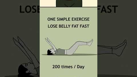 One Simple Exercise to Lose Belly Fat Fast
