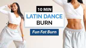 10 MIN LATIN DANCE WORKOUT to Lose Weight | No Jumping, Full Body Fat Burn (Reggaeton)