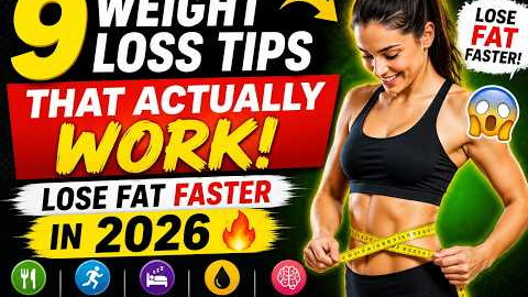 🔥 9 Weight Loss Tips That ACTUALLY Work! Lose Fat Faster in 2026 💪😱