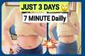 3 DAYS BELLY FAT CHALLENGE|GET RID OF 