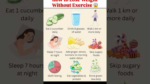 Easy tips to lose fat weight fast without exercise #protein #healthyfood #dietplan #calories #fat