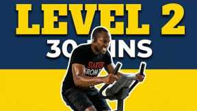 30 Minute Intermediate Stationary Bike Weight Loss Workout 👉 LEVEL 2