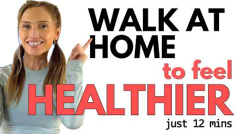 12 Minute Walk at Home 🏡 Walking Workout for Weight Loss | Low Impact - Japanese Walking Exercise