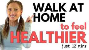 12 Minute Walk at Home 🏡 Walking Workout for Weight Loss | Low Impact - Japanese Walking Exercise