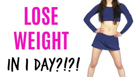 How to LOSE WEIGHT in 1 DAY?!