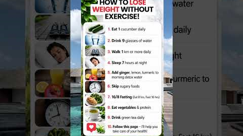 How to Lose Weight Without the Gym 9 Habits