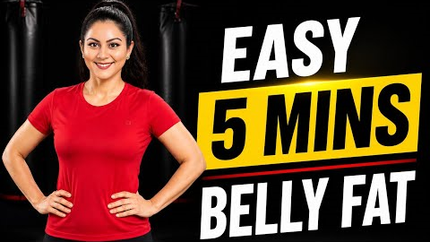 Easy Stomach Exercises To Lose Belly Fat For Beginners | Lose 3 Inch Off Your Waist In 7 Days