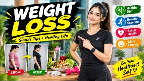 Weight Loss Tips for Beginners | Lose Weight Naturally at Home 🔥 | Healthy Lifestyle