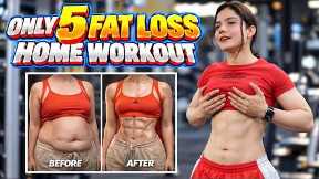 5 Best Fat Loss Exercises at Home 🔥| Day 12