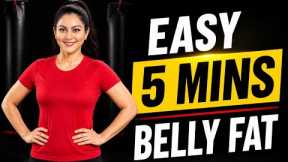 Easy Stomach Exercises To Lose Belly Fat For Beginners | Lose 3 Inch Off Your Waist In 7 Days