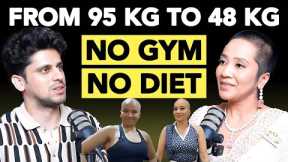 Lose Fat WITHOUT Gym | 95kg to 48kg Transformation | Diet Only Fat Loss Guide for Fast Results