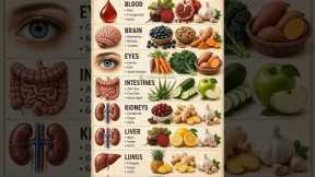 Foods That Support Your Organs Naturally 🥦 |Best Foods for Liver,Kidneys,Brain & Gut #healthyeating
