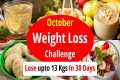 October Weight Loss Challenge | Lose